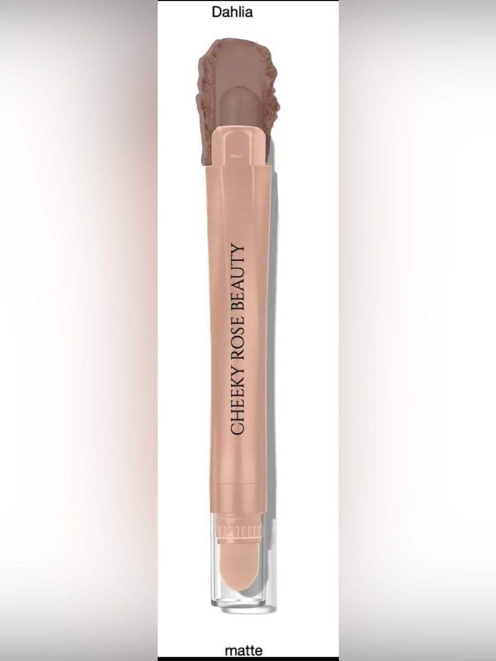 Matte Cream Eyeshadow Stick with Blending Brush - Dahlia by Cheeky Rose Beauty